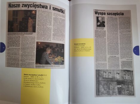 Fotografia przedstawia dwie strony z publikacji na temat PMDK